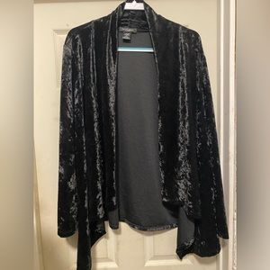Black Velvet Love Cameron Draped Cardigan Women’s 3x Jacket Sweater COPY jacket